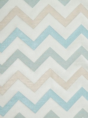 Ivory/Aqua Bold Chevron Jacquard Ivory/Aqua Bold Chevron Jacquard