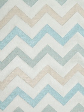 Ivory/Aqua Bold Chevron Jacquard Ivory/Aqua Bold Chevron Jacquard