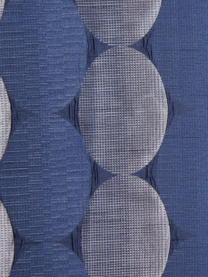 Blue/Silver Rows of Ovals Textured Jacquard Blue/Silver Rows of Ovals Textured Jacquard