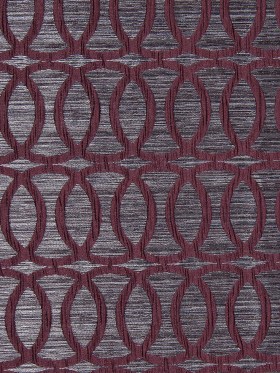 Burgundy Entwined Circles Brocade Burgundy Entwined Circles Brocade