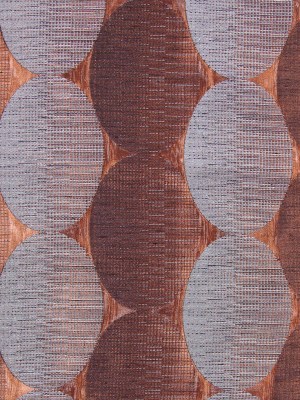 Henna/Gray Rows of Ovals Textured Jacquard Henna/Gray Rows of Ovals Textured Jacquard