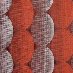 Rust/Taupe Rows of Ovals Textured Jacquard Rust/Taupe Rows of Ovals Textured Jacquard