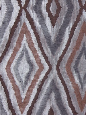 Silver/Brown Dramatic Diamonds Brocade Silver/Brown Dramatic Diamonds Brocade