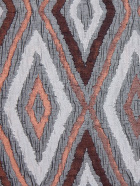 Rust/Gray Dramatic Diamonds Brocade Rust/Gray Dramatic Diamonds Brocade
