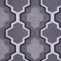 Gray Geometric Lines and Shapes Satiny Brocade Gray Geometric Lines and Shapes Satiny Brocade