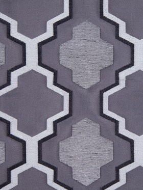 Gray Geometric Lines and Shapes Satiny Brocade Gray Geometric Lines and Shapes Satiny Brocade