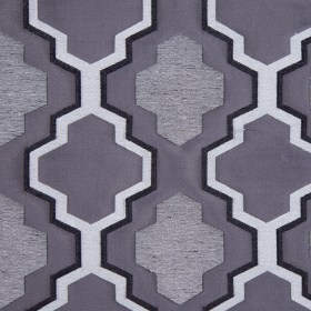 Gray Geometric Lines and Shapes Satiny Brocade Gray Geometric Lines and Shapes Satiny Brocade