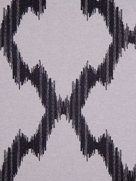 Gray and Black Embroidered Diamonds Woven Gray and Black Embroidered Diamonds Woven