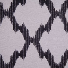 Gray and Black Embroidered Diamonds Woven Gray and Black Embroidered Diamonds Woven
