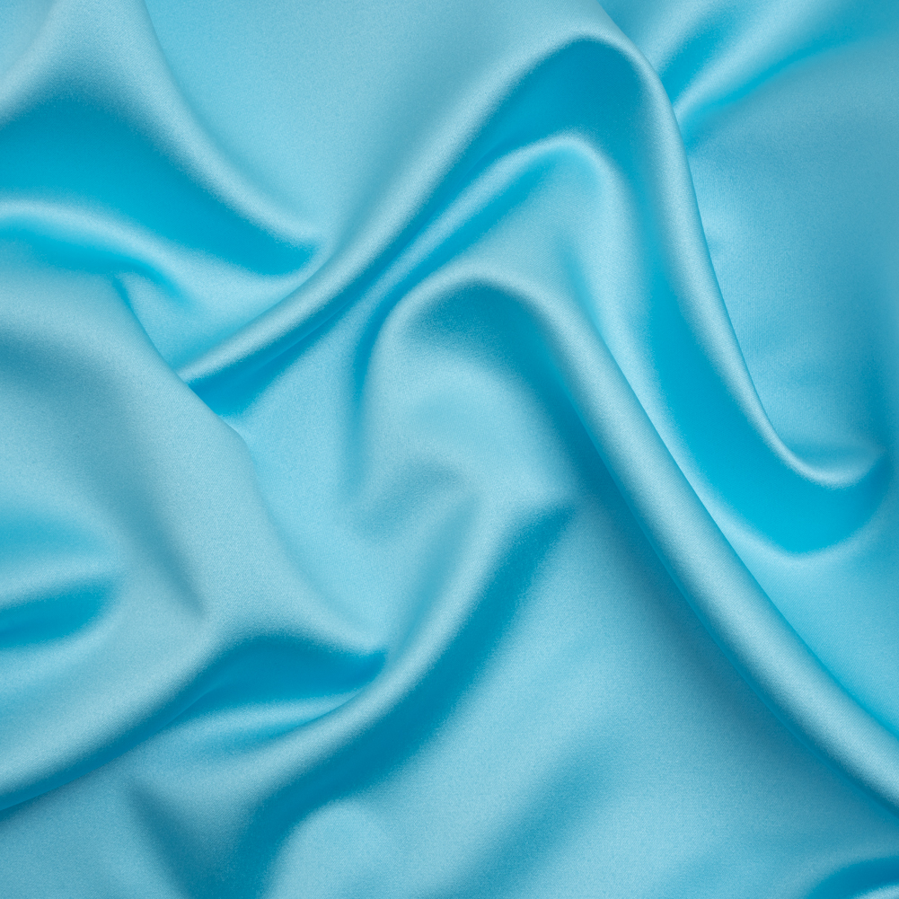 Polyester Satin – Capri Turquoise – Reverie Collection Polyester Satin – Capri Turquoise – Reverie Collection
