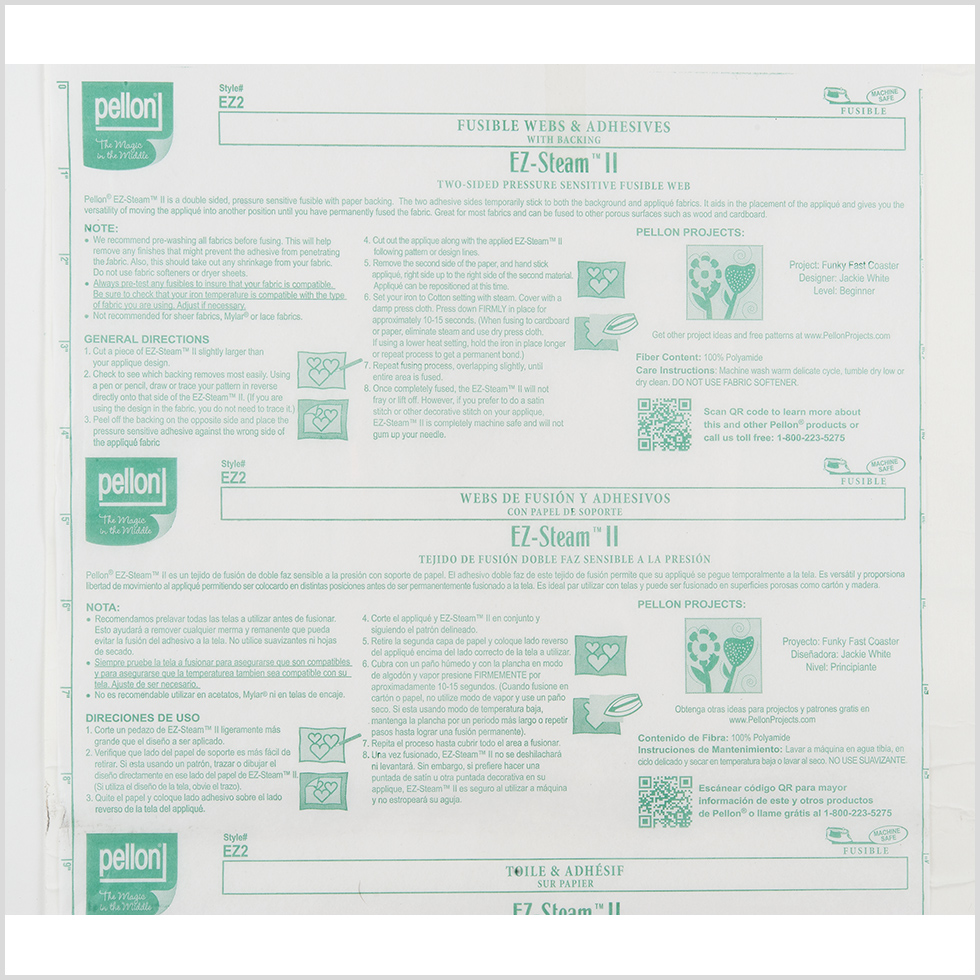 Pellon Two-Sided Fusible Web w/ Paper Backing Pellon Two-Sided Fusible Web w/ Paper Backing