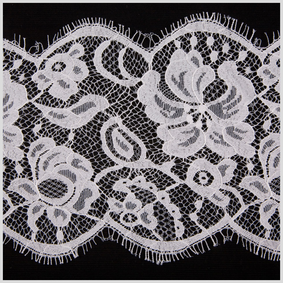 6.5″ White Floral Lace 6.5″ White Floral Lace