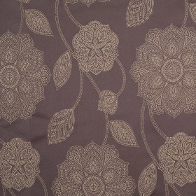 Gold and Brown Floral Satin Jacquard Gold and Brown Floral Satin Jacquard