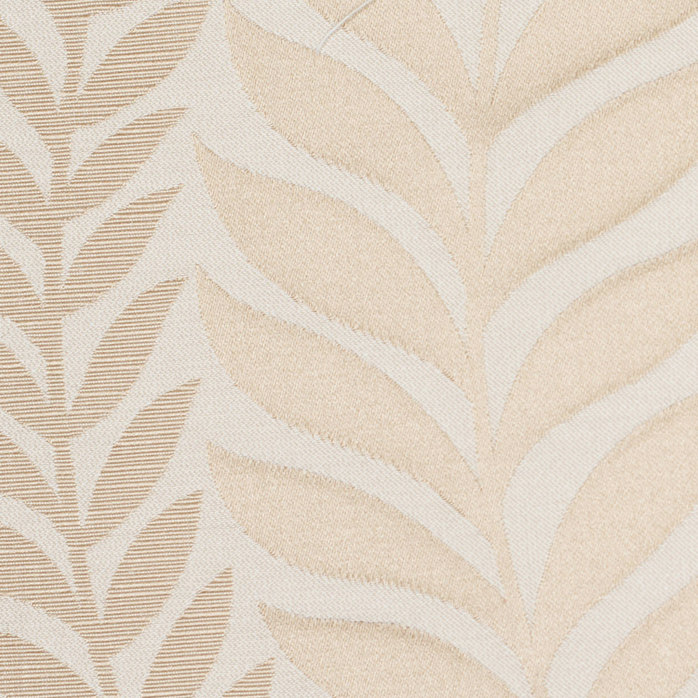 Beige and Light Beige Leafy Satin Jaquard Beige and Light Beige Leafy Satin Jaquard
