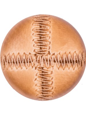 Italian Light Brown Top-Stitched Plastic Shank Back Button – 44L/28mm Italian Light Brown Top-Stitched Plastic Shank Back Button – 44L/28mm