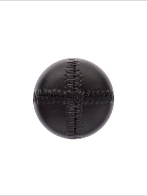 Italian Black Top-Stitched Plastic Shank Back Button – 36L/23mm Italian Black Top-Stitched Plastic Shank Back Button – 36L/23mm