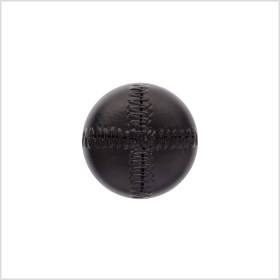 Italian Black Top-Stitched Plastic Shank Back Button – 36L/23mm Italian Black Top-Stitched Plastic Shank Back Button – 36L/23mm