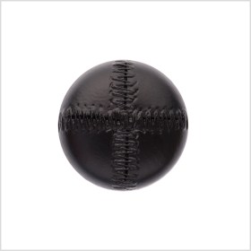 Italian Black Top-Stitched Plastic Shank Back Button – 44L/28mm Italian Black Top-Stitched Plastic Shank Back Button – 44L/28mm