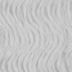 Mesh Lace with Ruffled Strips – White Mesh Lace with Ruffled Strips – White