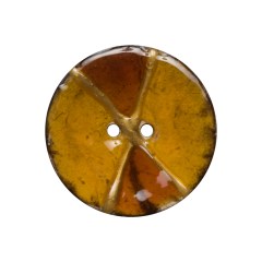 Italian Brown and Gold Coconut Button – 40L/25.5mm Italian Brown and Gold Coconut Button – 40L/25.5mm