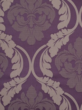 Plum Wine Floral Damask-Pattern Satin Jacquard Plum Wine Floral Damask-Pattern Satin Jacquard