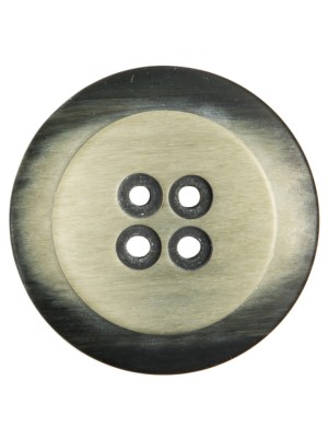 Italian Black/White Plastic Button – 44L/28mm Italian Black/White Plastic Button – 44L/28mm