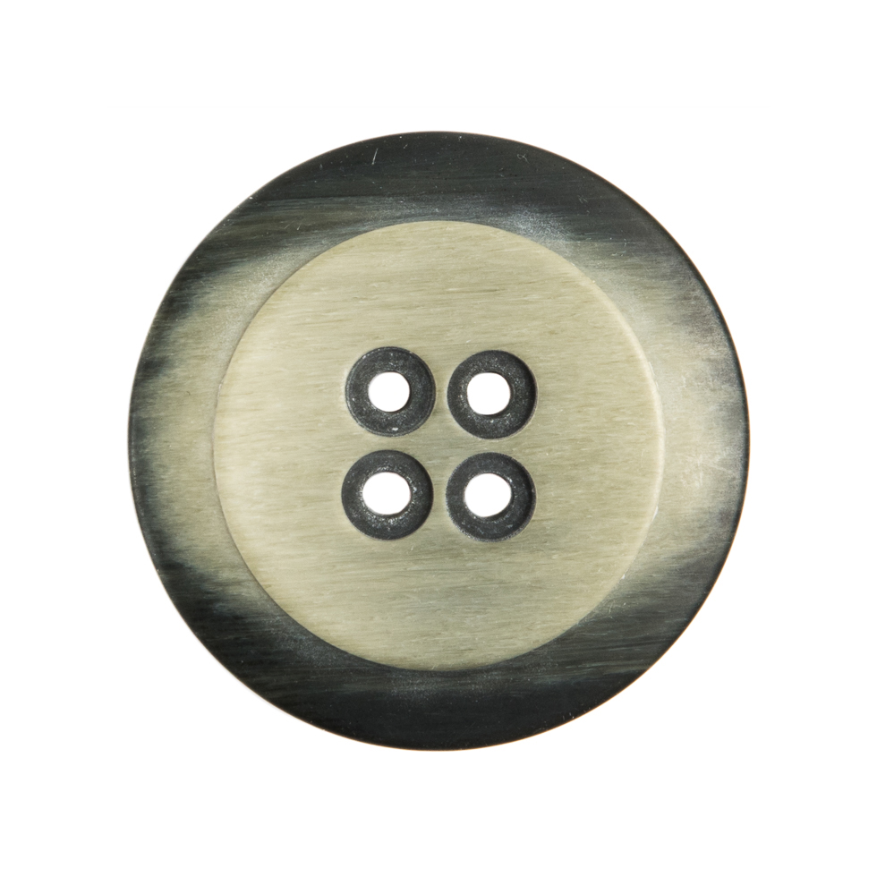 Italian Black/White Plastic Button – 44L/28mm Italian Black/White Plastic Button – 44L/28mm