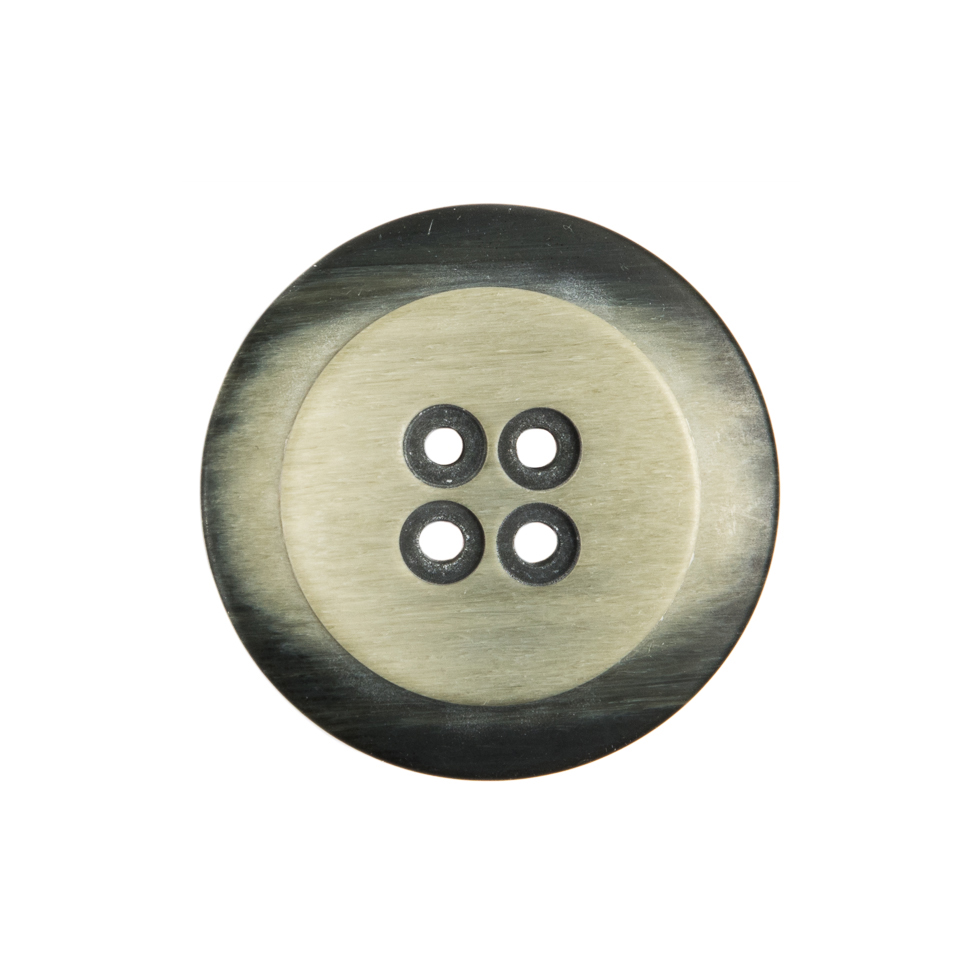Italian Black/White Plastic Button – 36L/23mm Italian Black/White Plastic Button – 36L/23mm
