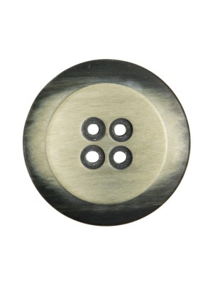 Italian Black/White Plastic Button – 36L/23mm Italian Black/White Plastic Button – 36L/23mm