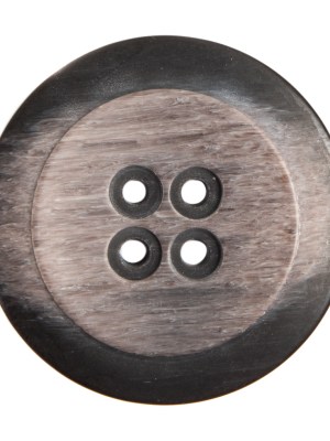 Plastic 4-Hole Button Made in Italy – 54L/34mm – Taupe and Dark Brown Striations Dish Shaped Plastic 4-Hole Button Made in Italy – 54L/34mm – Taupe and Dark Brown Striations Dish Shaped