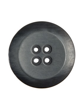 Plastic 4-Hole Button Made in Italy – 36L/23mm – Black Striations Dish Shaped Plastic 4-Hole Button Made in Italy – 36L/23mm – Black Striations Dish Shaped