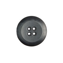 Italian Black Plastic Button – 28L/18mm Italian Black Plastic Button – 28L/18mm