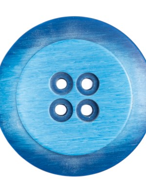 Plastic 4-Hole Button Made in Italy – 54L/34mm – Bright Blue Striations Dish Shaped Plastic 4-Hole Button Made in Italy – 54L/34mm – Bright Blue Striations Dish Shaped