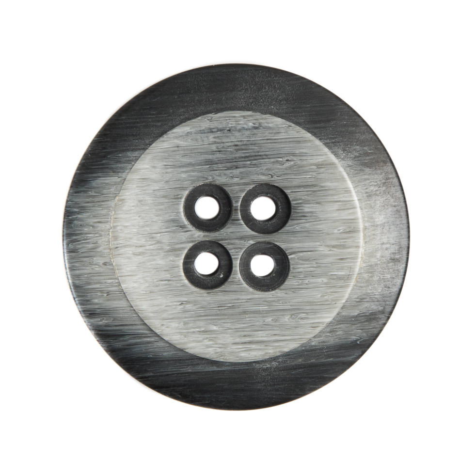 Italian Gray Plastic Button – 44L/28mm Italian Gray Plastic Button – 44L/28mm