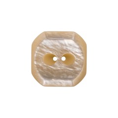 Square Plastic 2-Hole Button with Cut Corners Made in Italy – 28L/18mm – Ivory Square Plastic 2-Hole Button with Cut Corners Made in Italy – 28L/18mm – Ivory