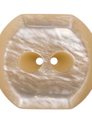 Square Plastic 2-Hole Button with Cut Corners Made in Italy – 54L/34mm – Ivory Square Plastic 2-Hole Button with Cut Corners Made in Italy – 54L/34mm – Ivory