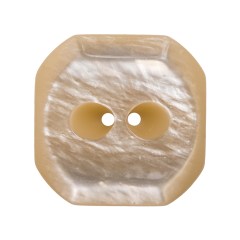 Square Plastic 2-Hole Button with Cut Corners Made in Italy – 44L/28mm – Ivory Square Plastic 2-Hole Button with Cut Corners Made in Italy – 44L/28mm – Ivory