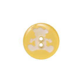 Italian Yellow Bear Plastic Button – 24L/15mm Italian Yellow Bear Plastic Button – 24L/15mm