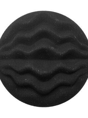 Italian Black Wavy-Textured Plastic Shank Back Button – 54L/34mm Italian Black Wavy-Textured Plastic Shank Back Button – 54L/34mm