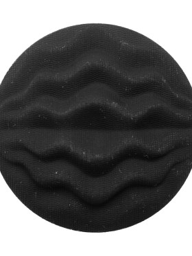 Italian Black Wavy-Textured Plastic Shank Back Button – 54L/34mm Italian Black Wavy-Textured Plastic Shank Back Button – 54L/34mm