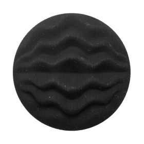 Italian Black Wavy-Textured Plastic Shank Back Button – 54L/34mm Italian Black Wavy-Textured Plastic Shank Back Button – 54L/34mm