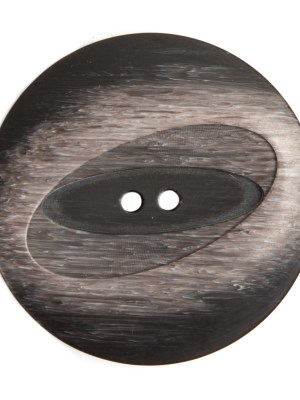 Plastic 2-Hole Button Made in Italy – 54L/34mm – Taupe and Dark Brown Woodgrain with Ovals Plastic 2-Hole Button Made in Italy – 54L/34mm – Taupe and Dark Brown Woodgrain with Ovals