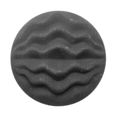 Italian Gray Wavy-Textured Plastic Shank Back Button – 54L/34mm Italian Gray Wavy-Textured Plastic Shank Back Button – 54L/34mm