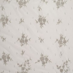 Beaded Lace – Silver Floral Beaded Lace – Silver Floral