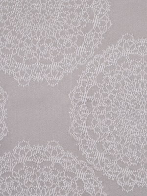 Silver Taupe “Doilies” Satin Jacquard Silver Taupe “Doilies” Satin Jacquard