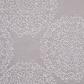 Silver Taupe “Doilies” Satin Jacquard Silver Taupe “Doilies” Satin Jacquard