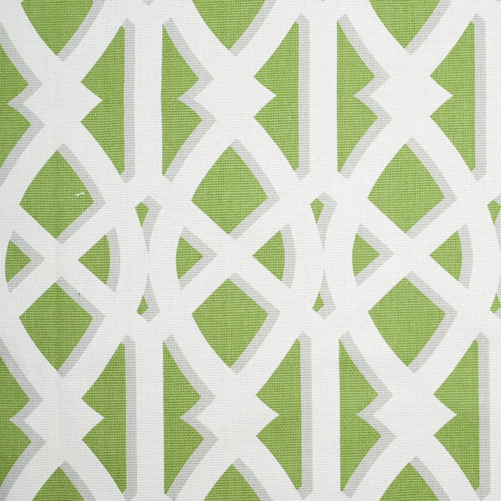 Kelly Green Geometric Heavyweight Cotton Kelly Green Geometric Heavyweight Cotton