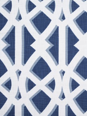 Navy Geometric Heavyweight Cotton Navy Geometric Heavyweight Cotton