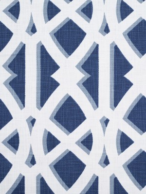 Navy Geometric Heavyweight Cotton Navy Geometric Heavyweight Cotton