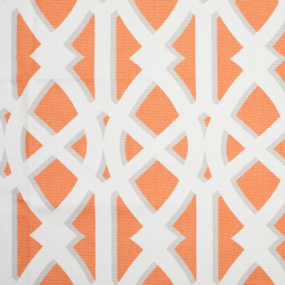 Mandarin Geometric Heavyweight Cotton Mandarin Geometric Heavyweight Cotton